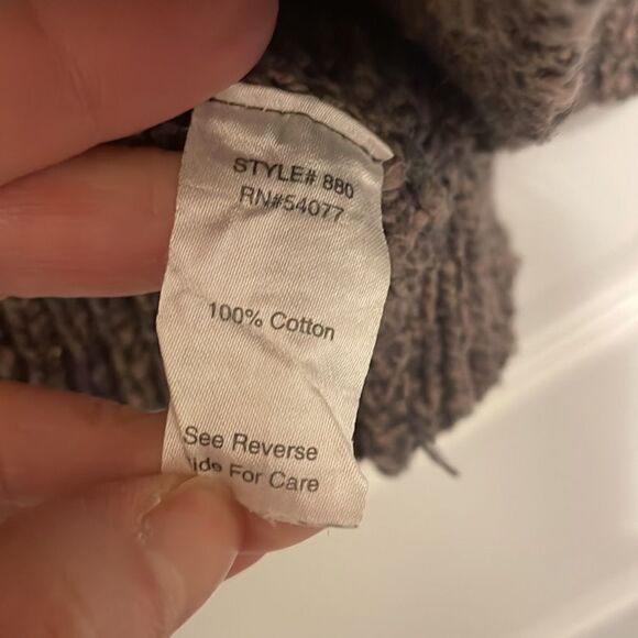 CAbi 880 Swear By Sweater Brown Marled Open Front Cardigan - Picture 5 of 7